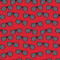 Eyeglasses seamless pattern vector illustration Royalty Free Stock Photo