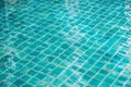 Patterns of ceramic tiles.in Old the pool. Royalty Free Stock Photo