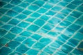 Patterns of ceramic tiles.in Old the pool. Royalty Free Stock Photo