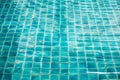 Patterns of ceramic tiles.in Old the pool. Royalty Free Stock Photo