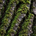 Patterns and the contrast between the earthy tones of the bark and Royalty Free Stock Photo