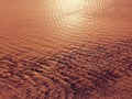 Patterns created ÃÂ¾n the sand by waves and wind Royalty Free Stock Photo