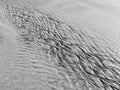 Patterns created ÃÂ¾n the sand by waves and wind Royalty Free Stock Photo