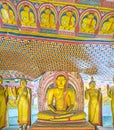 The patterns of Dambulla Caves
