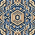 Patterns designed to create visual illusions using geometric sha