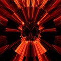 glowing fractal pattern of molten magma red orange and yellow colours