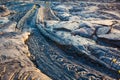 Patterns of molten cooled lava Royalty Free Stock Photo