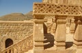 Patterns on the railing of the ancient historical building in Mardin Royalty Free Stock Photo