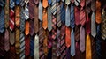 patterns tie on table Royalty Free Stock Photo