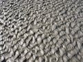 Patterns of wet sand in baie de somme Royalty Free Stock Photo