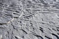 Wind blown snow patterns Royalty Free Stock Photo