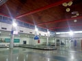 Pattimura airport international arrivals area. In the morning
