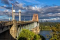 Construction of new Pattullo Bridge New Westminster Royalty Free Stock Photo