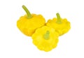 Pattypan squash (Cucurbita pepo var. patisson) Royalty Free Stock Photo