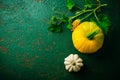 Pattypan squash and yellow zucchini - summer squash (Cucurbita pepo) Royalty Free Stock Photo