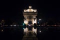 Patuxai Gate in Thannon Lanxing area of Vientiane, Laos Royalty Free Stock Photo