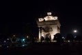 Patuxai Gate in Thannon Lanxing area of Vientiane, Laos Royalty Free Stock Photo