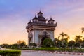 Patuxai literally meaning Victory Gate in Vientiane Royalty Free Stock Photo