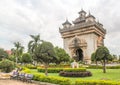 Patuxai, a memorial monument - Vientiane