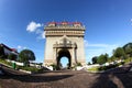 Patuxay monument-vientiane, laos Royalty Free Stock Photo