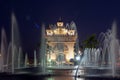 Patuxay or Patuxai Victory Monument, architectural landmark of Vientiane, capital city of Laos Royalty Free Stock Photo