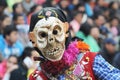 Paucartambo Peru masks during the procession of the Virgin of Carmen Royalty Free Stock Photo