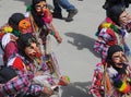 Paucartambo Peru masks during the procession of the Virgin of Carmen