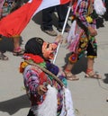 Paucartambo Peru masks during the procession of the Virgin