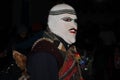 Paucartambo Peru masks during the procession of the Virgin of Carmen. The next day the dancers take to the streets Royalty Free Stock Photo