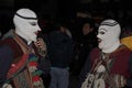 Paucartambo Peru masks during the procession of the Virgin of Carmen. The next day the dancers take to the streets Royalty Free Stock Photo