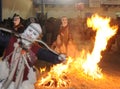 Paucartambo Peru masks during the procession of the Virgin of Carmen. The next day the dancers take to the streets