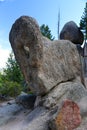 Paul Bunyan`s Boot rock formation in Rocky Mountain National Park, Colorado Royalty Free Stock Photo