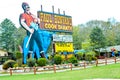 Paul Bunyan`s Cook Shanty in Minocqua, Wisconsin Royalty Free Stock Photo