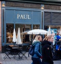 Paul Cafe in France with terrace cafe Royalty Free Stock Photo