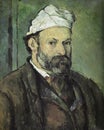 Paul Cezanne. Painting of Selfportrait.