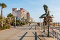 Paul DiPasquale`s King Neptune Statue on Virginia Beach Boardwalk
