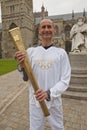 Paul Giglin, Holds the Olympic torch Royalty Free Stock Photo