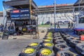 Paul Menard`s #21 NASCAR Ford Pit Stall