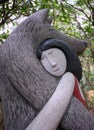 Bear Hug. Figurative sculpture by Paul Smith Royalty Free Stock Photo