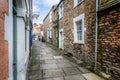 Paul Street - passageway to St Catherine`s Hill, Frome, Somerset, UK