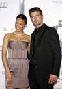 Paula Patton and Robin Thicke Royalty Free Stock Photo