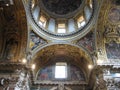 Pauline Chapel dome frescoes, by Guido Reni at Basilica di Santa Maria Maggiore Royalty Free Stock Photo