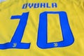 Paulo Dybala FC Juventus Turin jersey.