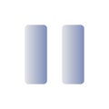 Pause button flat gradient color ui icon Royalty Free Stock Photo
