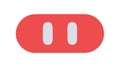 Pause Button Icon: Media Playback Control User Interface Element, vector design Generative AI Royalty Free Stock Photo