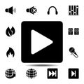 pause button icon. Simple glyph  element of web, minimalistic icons set for UI and UX, website or mobile application Royalty Free Stock Photo