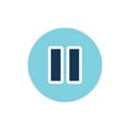 pause button icon. Vector illustration decorative design Royalty Free Stock Photo