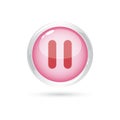 pause button. Vector illustration decorative design Royalty Free Stock Photo