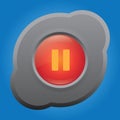 pause button. Vector illustration decorative design Royalty Free Stock Photo