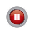 pause button. Vector illustration decorative design Royalty Free Stock Photo